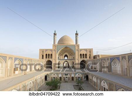 Mosque Masjed-e Agha Bozorg, Kashan, Iran, Asia View Large Photo Image Stock Image - Mosque Masjed-e Agha Bozorg, Kashan, Iran, Asia. Fotosearch