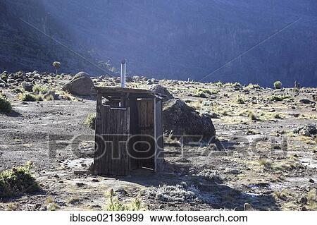 Most isolated outhouse in Africa, Barranco Hut camp, 3950 m, Mount Kilimanjaro, Tanzania, Africa View Large Photo Image Stock Photo - Most isolated outhouse in Africa, Barranco Hut camp, 3950 m, Mount Kilimanjaro, Tanzania, Africa. Fotosearch