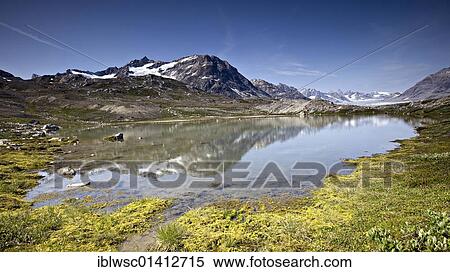 Mountain lake in the Sermiligaaq fjord, panorama, Ammassalik district, East Greenland, Greenland, Denmark, North America View Large Photo Image Stock Photography - Mountain lake in the Sermiligaaq fjord, panorama, Ammassalik district, East Greenland, Greenland, Denmark, North America. Fotosearch