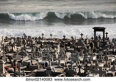 Stock Image - Municipal cemetery of Santa Maria Magdalena de Pazzis, on the Atlantic Coast, San Juan, Puerto Rico, an unincorporated territory of the United States, North America. Fotosearch