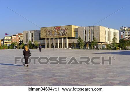 National Historical Museum, Muzeu Historik Kombëtar, Skanderbeg Square, Tirana, Albania, Europe View Large Photo Image Stock Image - National Historical Museum, Muzeu Historik Kombëtar, Skanderbeg Square, Tirana, Albania, Europe. Fotosearch