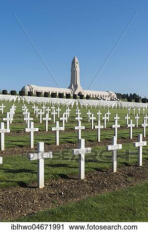 National military cemetery of fallen soldiers during World War I, Douaumont charnel house, Verdun, France, Europe View Large Photo Image Stock Image - National military cemetery of fallen soldiers during World War I, Douaumont charnel house, Verdun, France, Europe. Fotosearch
