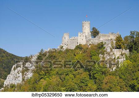 Stock Image - Neu-Falkenstein Ruin, Thal Regional nature park Park, Solothurn, Switzerland, Europe. Fotosearch