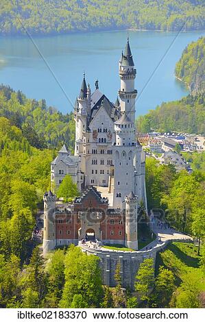 Neuschwanstein Castle, near Fuessen, Ostallgaeu district, Allgaeu, Bavaria, Germany, Europe View Large Photo Image Stock Image - Neuschwanstein Castle, near Fuessen, Ostallgaeu district, Allgaeu, Bavaria, Germany, Europe. Fotosearch