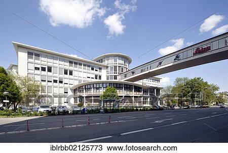 Stock Image - New City Hall, former administration building of Leica AG, Wetzlar, Hesse, Germany, Europe, PublicGround, Europe. Fotosearch