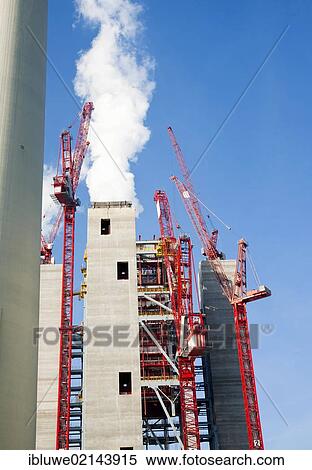 Stock Photography - New construction of Block 9 of the GKM Mannheim Power Plant in Mannheim, Baden-Wuerttemberg, Deutschlsnd, Europe. Fotosearch
