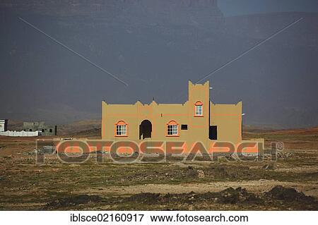 Newly constructed house in the Mirbat region in the south of Oman, Arabian Peninsula, Middle East, Asia View Large Photo Image Stock Photo - Newly constructed house in the Mirbat region in the south of Oman, Arabian Peninsula, Middle East, Asia. Fotosearch