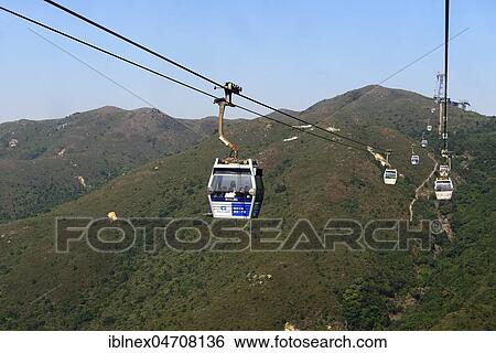 Ngong Ping Ropeway, Lantau Island, Hong Kong, China, Asia View Large Photo Image Stock Photograph - Ngong Ping Ropeway, Lantau Island, Hong Kong, China, Asia. Fotosearch