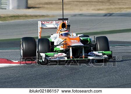 Nico Hulkenberg, GER, Force India-Mercedes VJM05, during the Formula 1 testing sessions, 21-24/2/2012, at the Circuit de Catalunya in Barcelona, Spain, Europe View Large Photo Image Stock Photo - Nico Hulkenberg, GER, Force India-Mercedes VJM05, during the Formula 1 testing sessions, 21-24/2/2012, at the Circuit de Catalunya in Barcelona, Spain, Europe. Fotosearch