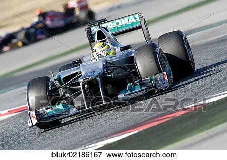 Nico Rosberg, GER, Mercedes AMG-Mercedes F1 W03, during the Formula 1 testing sessions, 21-24/2/2012, at the Circuit de Catalunya in Barcelona, Spain, Europe View Large Photo Image Stock Photo - Nico Rosberg, GER, Mercedes AMG-Mercedes F1 W03, during the Formula 1 testing sessions, 21-24/2/2012, at the Circuit de Catalunya in Barcelona, Spain, Europe. Fotosearch