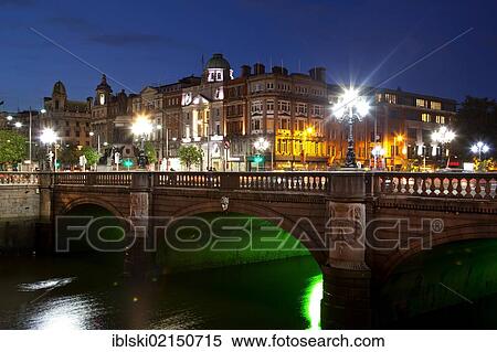O'Connell Bridge crosses the River Liffey in Dublin, Ireland, Europe View Large Photo Image Stock Photography - O'Connell Bridge crosses the River Liffey in Dublin, Ireland, Europe. Fotosearch
