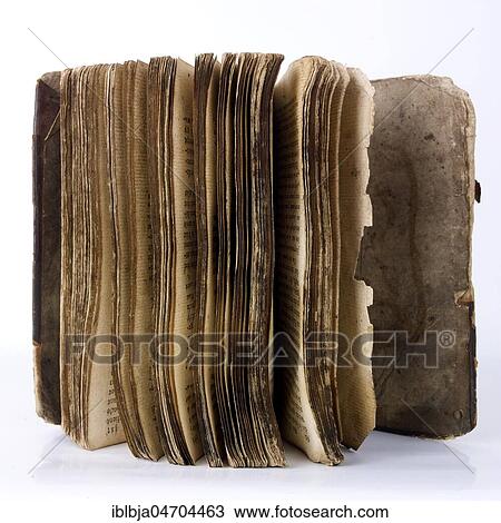 Stock Image - Old book, studio shot, still. Fotosearch