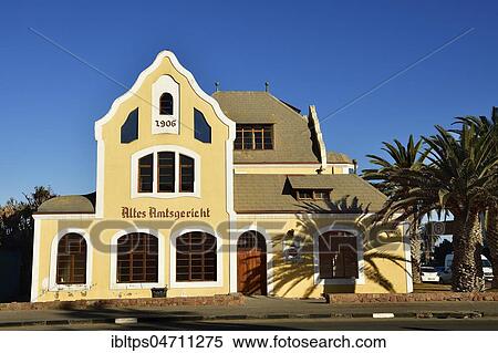Old District Court, German colonial architecture, Swakopmund, Erongo region, Namibia, Africa View Large Photo Image Stock Photography - Old District Court, German colonial architecture, Swakopmund, Erongo region, Namibia, Africa. Fotosearch