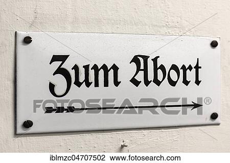 Old enamel sign: Zum Abort, Bavarian Railway Museum Nördlingen, Nördlingen, Bavaria, Germany, Europe View Large Photo Image Stock Image - Old enamel sign: Zum Abort, Bavarian Railway Museum Nördlingen, Nördlingen, Bavaria, Germany, Europe. Fotosearch