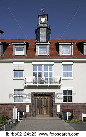 Stock Image - Old Town Hall Westerholt, Herten, Westerholt district, Ruhr Area, North Rhine-Westphalia, Germany, Europe, PublicGround, Europe. Fotosearch