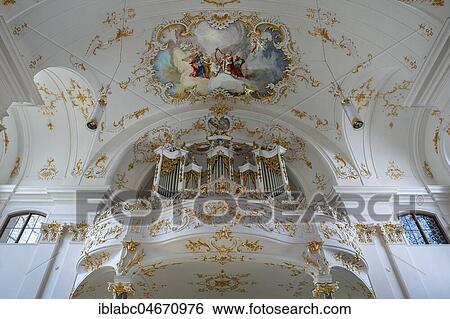Organ gallery, Schäftlarn Monastery, Upper Bavaria, Bavaria, Germany, Europe View Large Photo Image Stock Photograph - Organ gallery, Schäftlarn Monastery, Upper Bavaria, Bavaria, Germany, Europe. Fotosearch