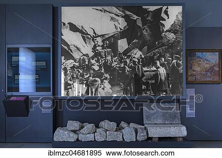 Original photo, inmates in the quarry, among them original broken out stones, exhibited in the concentration camp memorial Flossenbürg, Flossenbürg, Upper Palatinate, Bavaria, Germany, Europe View Large Photo Image Stock Photography - Original photo, inmates in the quarry, among them original broken out stones, exhibited in the concentration camp memorial Flossenbürg, Flossenbürg, Upper Palatinate, Bavaria, Germany, Europe. Fotosearch