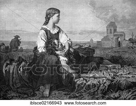 Orphans, historical wood engraving, 1886 View Large Photo Image Stock Image - Orphans, historical wood engraving, 1886. Fotosearch