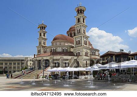 Orthodox Cathedral of the Resurrection, Korca, Albania, Europe View Large Photo Image Stock Photography - Orthodox Cathedral of the Resurrection, Korca, Albania, Europe. Fotosearch