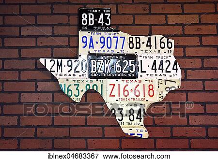 Outlines of Texas from license plates, Lockhart Smoke House, Bishop Arts District, Dallas, Texas, USA, North America View Large Photo Image Stock Photo - Outlines of Texas from license plates, Lockhart Smoke House, Bishop Arts District, Dallas, Texas, USA, North America. Fotosearch
