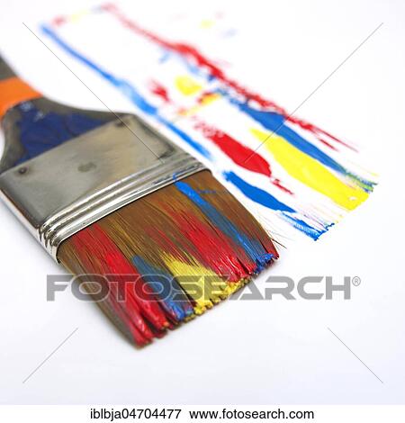 Paintbrushe and multicolored painting, studio shot, still View Large Photo Image Stock Photo - Paintbrushe and multicolored painting, studio shot, still. Fotosearch