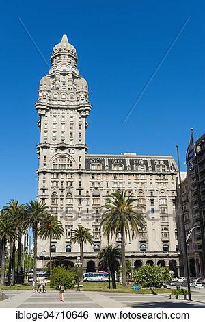Palacio Salvo in Art Deco style, Plaza de la Independencia, Montevideo, Uruguay, South America View Large Photo Image Stock Photograph - Palacio Salvo in Art Deco style, Plaza de la Independencia, Montevideo, Uruguay, South America. Fotosearch