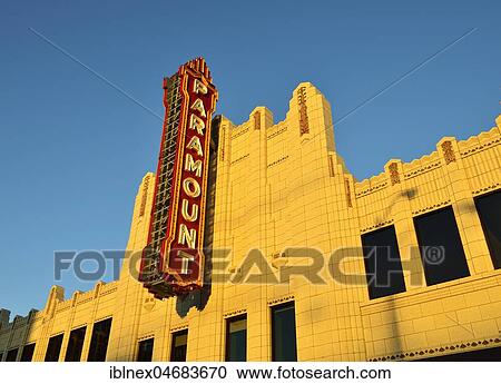 Stock Image - Paramount Cinema, Amarillo, Texas, USA, North America. Fotosearch