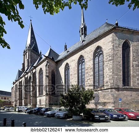 Stock Image - Parish Church, Marburg, Hesse, Germany, Europe, PublicGround, Europe. Fotosearch