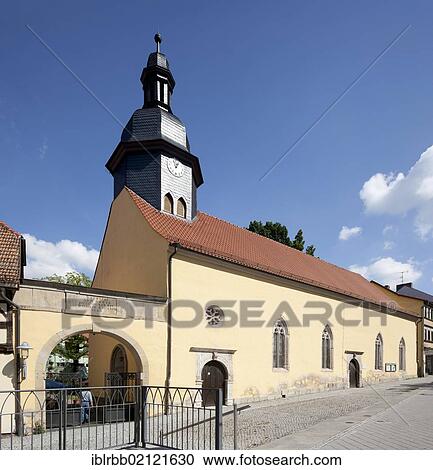 Stock Image - Parish Church of St. Annen, Eisenach, Thuringia, Germany, Europe, PublicGround, Europe. Fotosearch