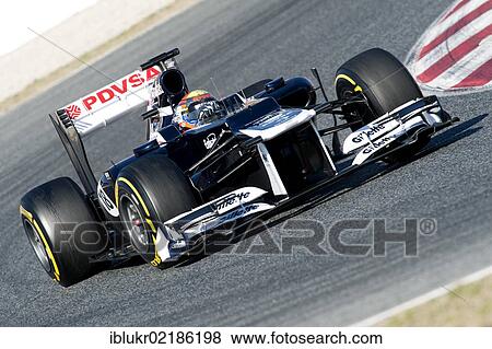 Pastor Maldonado, VEN, Williams-Renault FW34, during the Formula 1 testing sessions, 21. -24. 2. 2012, at the Circuit de Catalunya in Barcelona, Spain, Europe View Large Photo Image Stock Photo - Pastor Maldonado, VEN, Williams-Renault FW34, during the Formula 1 testing sessions, 21. -24. 2. 2012, at the Circuit de Catalunya in Barcelona, Spain, Europe. Fotosearch