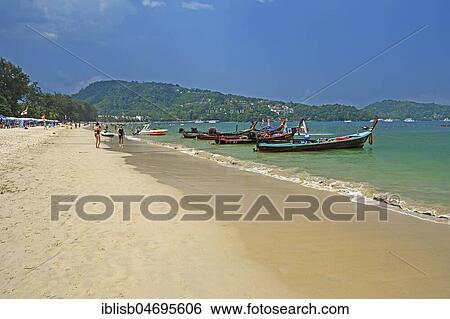 Stock Photograph - Patong Beach, main beach on Phuket, Thailand, Asia. Fotosearch