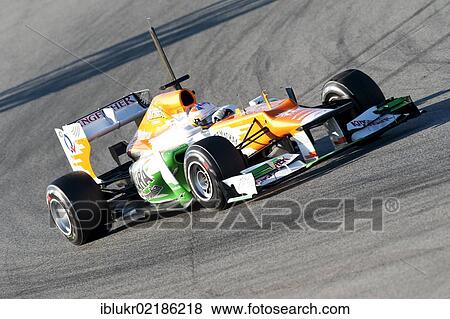 Paul Di Resta, GB, Force India-Mercedes VJM05, during the Formula 1 testing sessions, 21. -24. 2. 2012, at the Circuit de Catalunya in Barcelona, Spain, Europe View Large Photo Image Stock Photo - Paul Di Resta, GB, Force India-Mercedes VJM05, during the Formula 1 testing sessions, 21. -24. 2. 2012, at the Circuit de Catalunya in Barcelona, Spain, Europe. Fotosearch