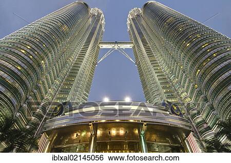 Petronas Towers at dusk, Kuala Lumpur, Malaysia, Southeast Asia, Asia View Large Photo Image Stock Photograph - Petronas Towers at dusk, Kuala Lumpur, Malaysia, Southeast Asia, Asia. Fotosearch