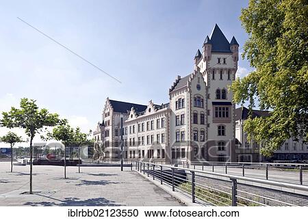 Stock Image - Phoenix Lake, former Huettenwerk Phoenix-Ost steelworks, Hoerder Burg Castle, urban redevelopment site, Zukunftsstandort Phoenix, Dortmund, Hoerde, Ruhr Area, North Rhine-Westphalia, Germany, Europe, PublicGround, Europe. Fotosearch