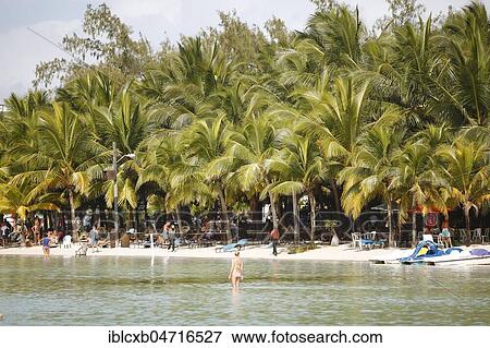 Stock Photo - Playa Boca Chica, Palm Beach, Boca Chica, Province of Santo Domingo, Dominican Republic, Central America. Fotosearch