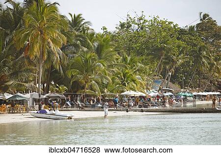 Stock Photo - Playa Boca Chica, Palm Beach, Boca Chica, Province of Santo Domingo, Dominican Republic, Central America. Fotosearch