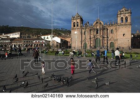 Plaza de Armas with its cathedral, Cuzco, Cusco, Peru, South America View Large Photo Image Stock Photo - Plaza de Armas with its cathedral, Cuzco, Cusco, Peru, South America. Fotosearch
