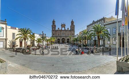 Plaza de Santa Ana and Cathedral of Santa Ana, Las Palmas, Gran Canaria, Spain, Europe View Large Photo Image Stock Image - Plaza de Santa Ana and Cathedral of Santa Ana, Las Palmas, Gran Canaria, Spain, Europe. Fotosearch