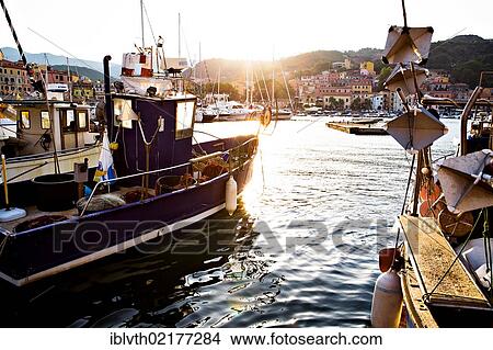 Port of Rio Marina, Elba Island, Italy, Europe View Large Photo Image Picture - Port of Rio Marina, Elba Island, Italy, Europe. Fotosearch
