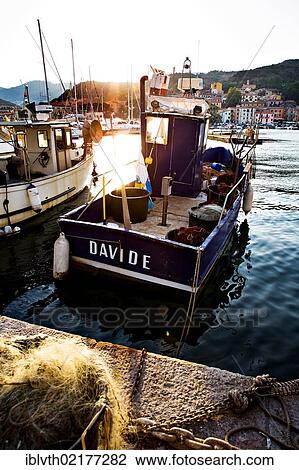 Stock Image - Port of Rio Marina, Elba Island, Italy, Europe. Fotosearch