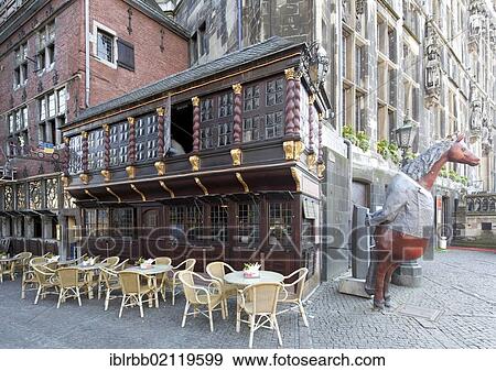 Postwagen, historic restaurant at City Hall, Aachen, North Rhine-Westphalia, Germany, Europe, PublicGround, Europe View Large Photo Image Stock Photo - Postwagen, historic restaurant at City Hall, Aachen, North Rhine-Westphalia, Germany, Europe, PublicGround, Europe. Fotosearch