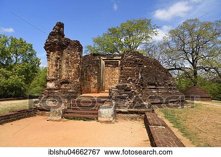 Potgul Vihara, temple ruins, Polonnaruwa, North Central Province, Sri Lanka, Asia View Large Photo Image Stock Photo - Potgul Vihara, temple ruins, Polonnaruwa, North Central Province, Sri Lanka, Asia. Fotosearch