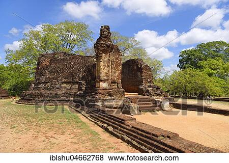 Potgul Vihara, temple ruins, Polonnaruwa, North Central Province, Sri Lanka, Asia View Large Photo Image Stock Photo - Potgul Vihara, temple ruins, Polonnaruwa, North Central Province, Sri Lanka, Asia. Fotosearch