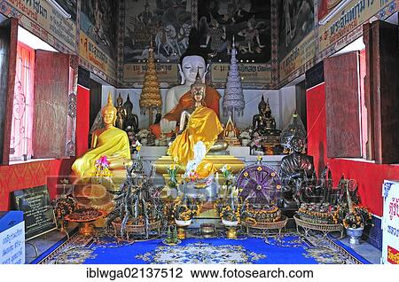 Prayer hall and most sacred area in the Wat, Bot or Ubosot, Wat Sri Kun Muang Temple, Nong Khai, Thailand, Asia, PublicGround, Asia View Large Photo Image Stock Image - Prayer hall and most sacred area in the Wat, Bot or Ubosot, Wat Sri Kun Muang Temple, Nong Khai, Thailand, Asia, PublicGround, Asia. Fotosearch