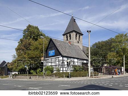 Protestant Church of Brackel, half-timbered house, Dortmund, Brackel district, Ruhr Area, North Rhine-Westphalia, Germany, Europe, PublicGround, Europe View Large Photo Image Stock Photo - Protestant Church of Brackel, half-timbered house, Dortmund, Brackel district, Ruhr Area, North Rhine-Westphalia, Germany, Europe, PublicGround, Europe. Fotosearch