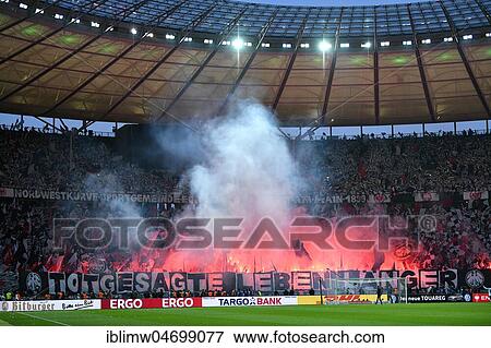 Pyrotechnics and smoke in fan section, DFB Cup Final 2018, Olympic Stadium Berlin, Germany, Europe View Large Photo Image Stock Photo - Pyrotechnics and smoke in fan section, DFB Cup Final 2018, Olympic Stadium Berlin, Germany, Europe. Fotosearch