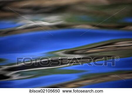 Stock Image - Rain puddle, water structures, Miami, Florida, USA, North America. Fotosearch
