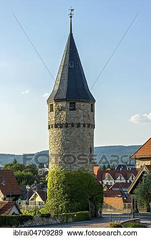 Reconstructed Romanesque Witch Tower, Old Town, Bad Homburg vor der Höhe, Hesse, Germany, Europe View Large Photo Image Stock Photo - Reconstructed Romanesque Witch Tower, Old Town, Bad Homburg vor der Höhe, Hesse, Germany, Europe. Fotosearch