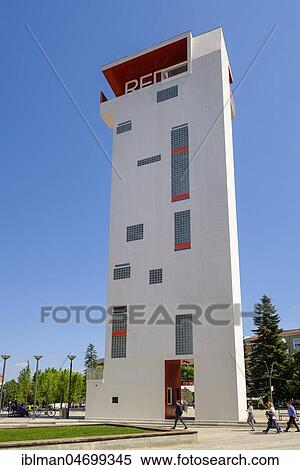 Red Tower on theater square, Korca, Korça, Albania, Europe View Large Photo Image Stock Photography - Red Tower on theater square, Korca, Korça, Albania, Europe. Fotosearch