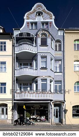 Residential and commercial building, art nouveau, Weimar, Thuringia, Germany, Europe, PublicGround, Europe View Large Photo Image Picture - Residential and commercial building, art nouveau, Weimar, Thuringia, Germany, Europe, PublicGround, Europe. Fotosearch